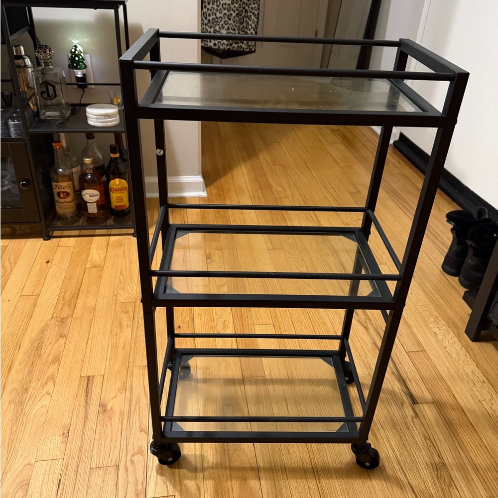 MAHANCRIS
3-Tier Glass Bar Cart